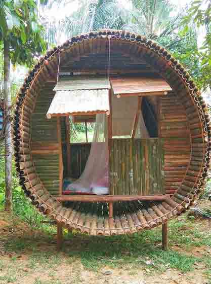 สร้างบ้านด้วยไม้ไผ่
